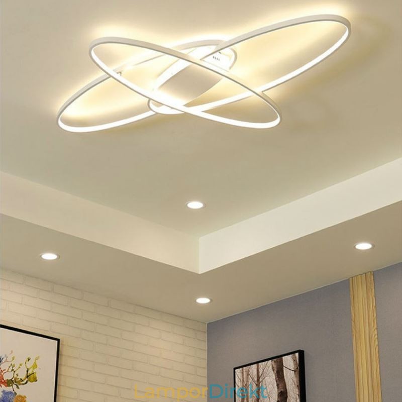 Modern Oval Infälld Taklampa Dekorativ Akryllampa