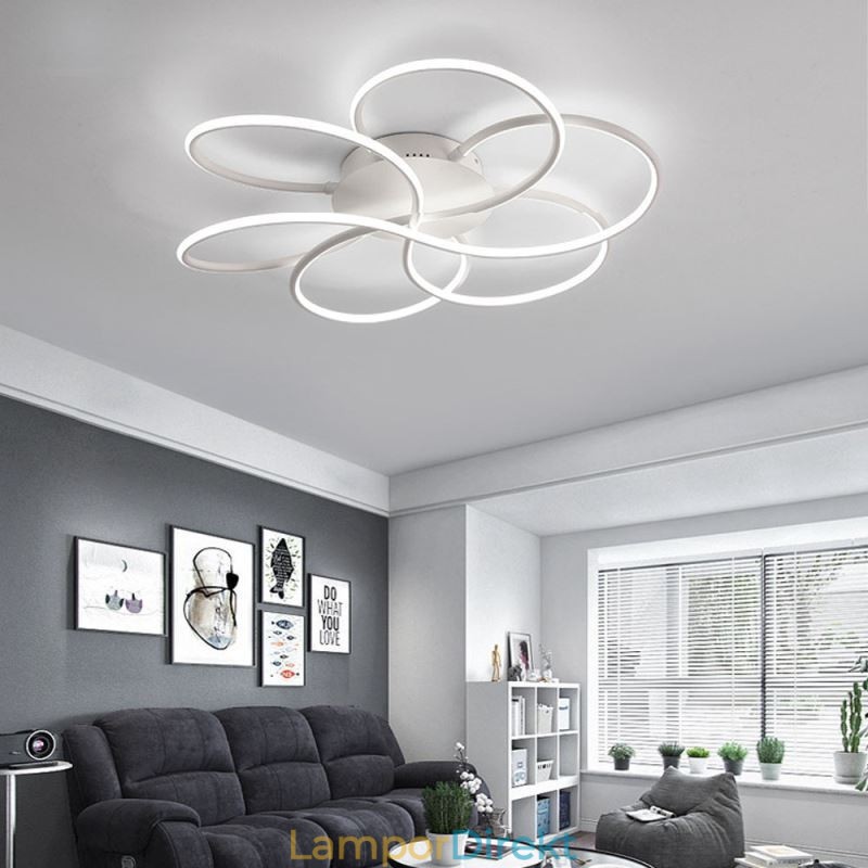 Linjär Infälld Taklampa Modern Blomdesignlampa