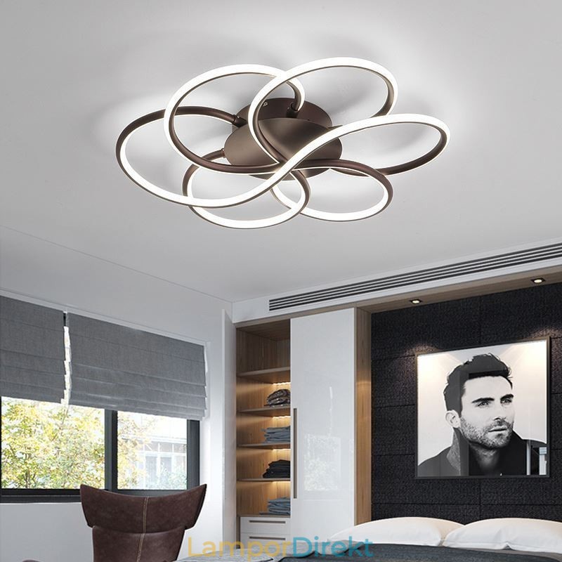Linjär Infälld Taklampa Modern Blomdesignlampa