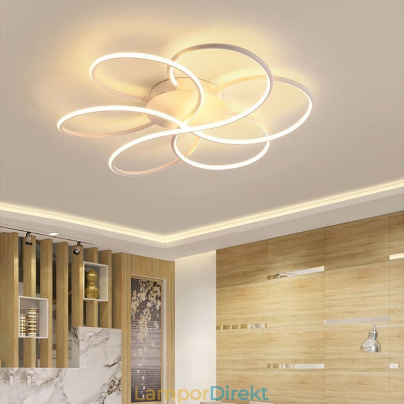 Linjär Infälld Taklampa Modern Blomdesignlampa