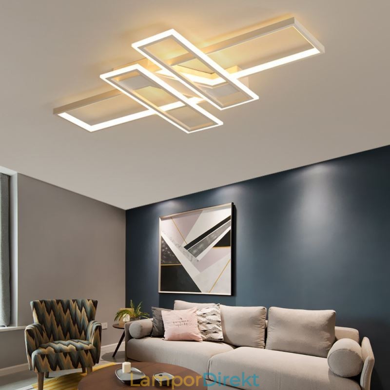 4 Ljus Infälld Taklampa Modern Geometrisk Linjär Dekorativ Ljusarmatur