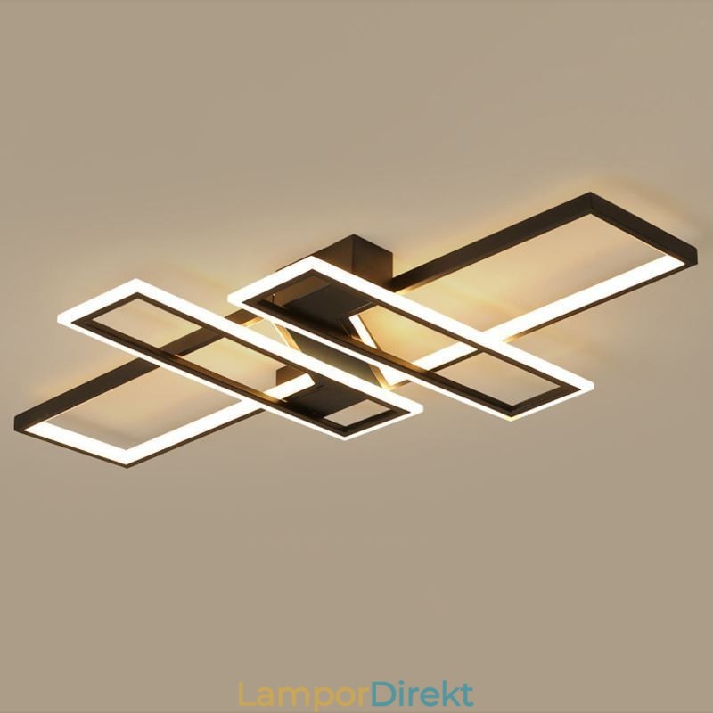 4 Ljus Infälld Taklampa Modern Geometrisk Linjär Dekorativ Ljusarmatur