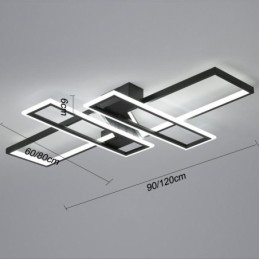 4 Ljus Infälld Taklampa Modern Geometrisk Linjär Dekorativ Ljusarmatur