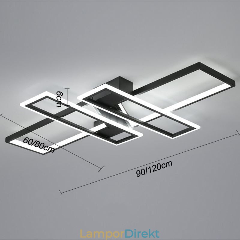4 Ljus Infälld Taklampa Modern Geometrisk Linjär Dekorativ Ljusarmatur
