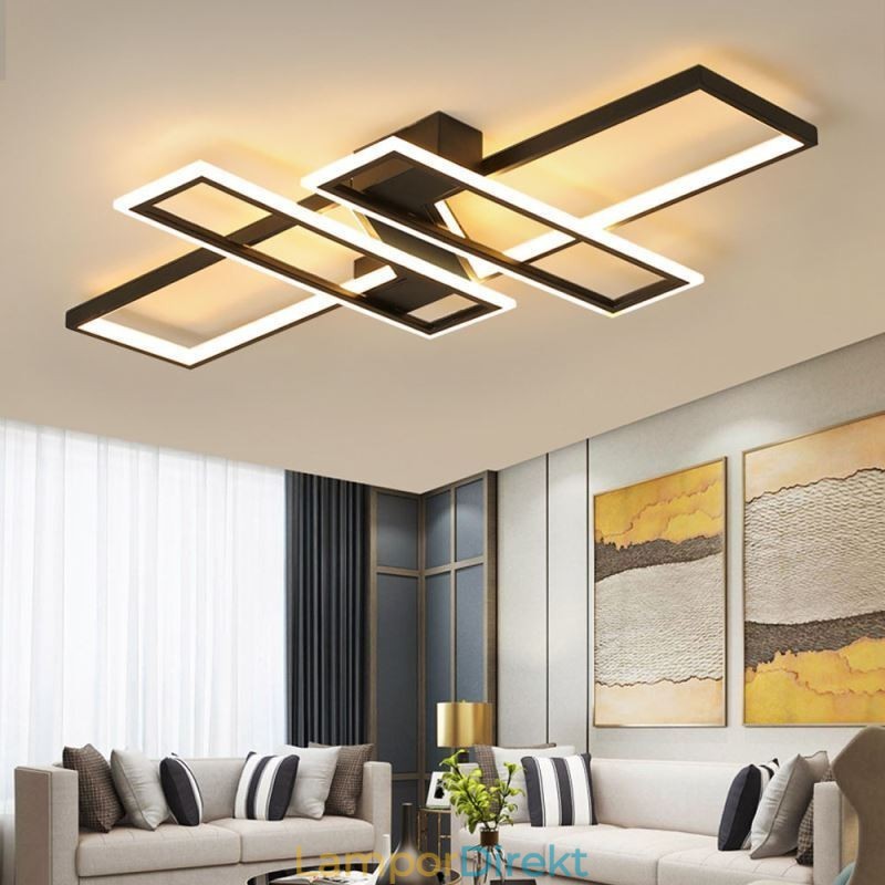 4 Ljus Infälld Taklampa Modern Geometrisk Linjär Dekorativ Ljusarmatur