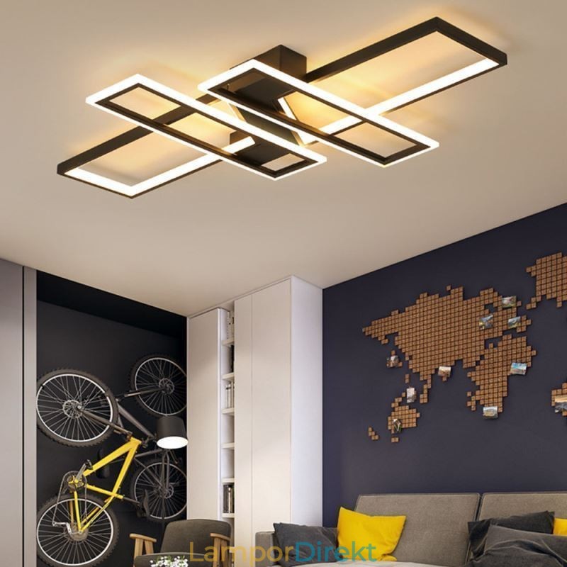 4 Ljus Infälld Taklampa Modern Geometrisk Linjär Dekorativ Ljusarmatur