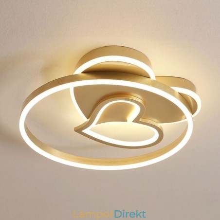 Modern Infälld Akryl Dubbellager Hjärtformad Taklampa Modern Infälld Akryl Dubbellager Hjärtformad Taklampa