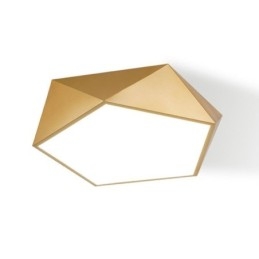 Guld Geometrisk Infälld Taklampa I Akryl
