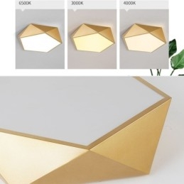 Guld Geometrisk Infälld Taklampa I Akryl