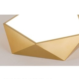 Guld Geometrisk Infälld Taklampa I Akryl