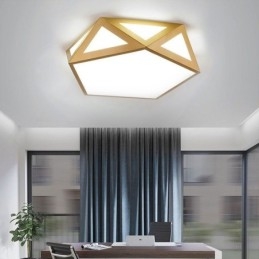 Guld Geometrisk Infälld Taklampa I Akryl