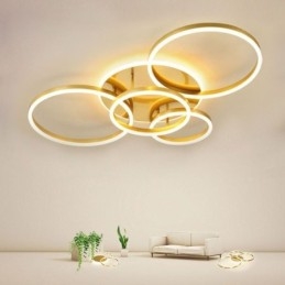 Halo Ring Flush Mount Modern Akryl Taklampa