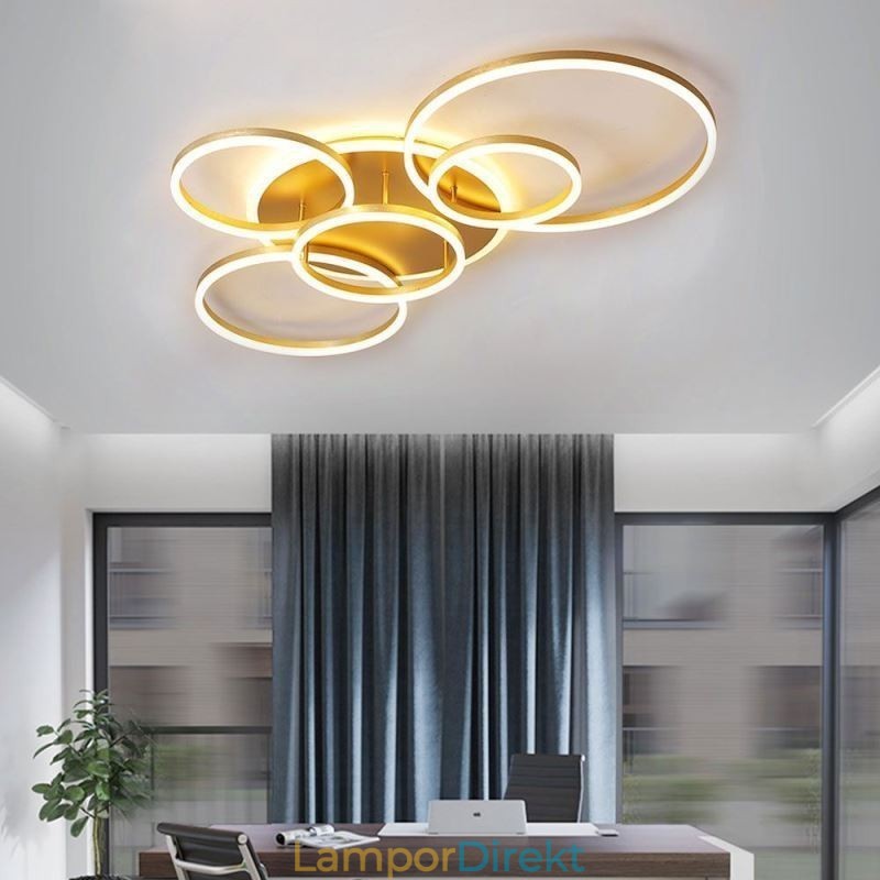 Halo Ring Flush Mount Modern Akryl Taklampa