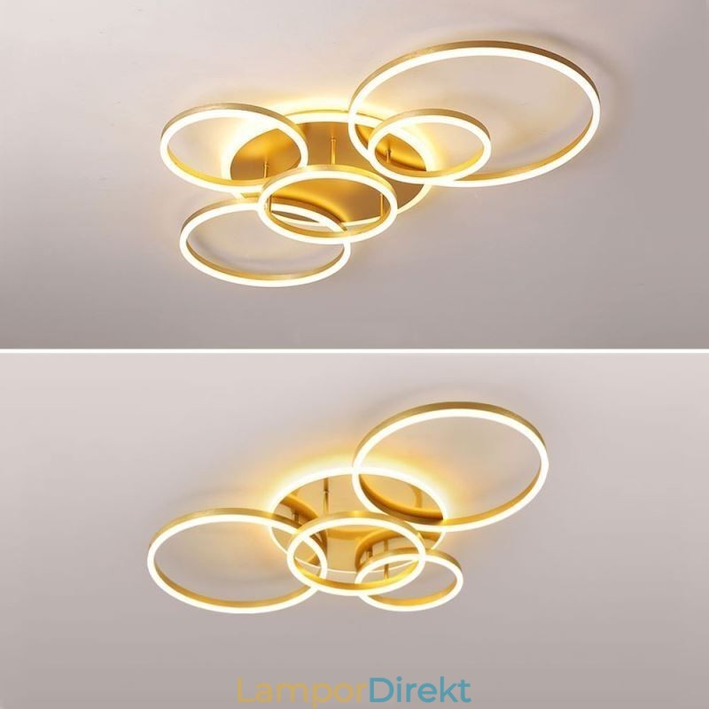 Halo Ring Flush Mount Modern Akryl Taklampa