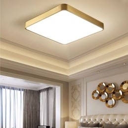 Flush Mount Minimalistisk Akryl Fyrkantig Guld Taklampa