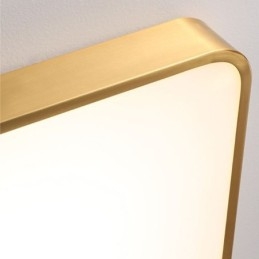 Flush Mount Minimalistisk Akryl Fyrkantig Guld Taklampa