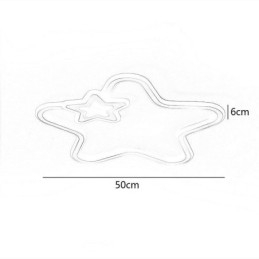 Creative Star Flush Mount Golden Star Taklampa