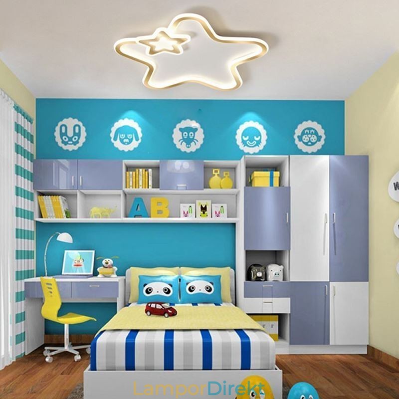 Creative Star Flush Mount Golden Star Taklampa