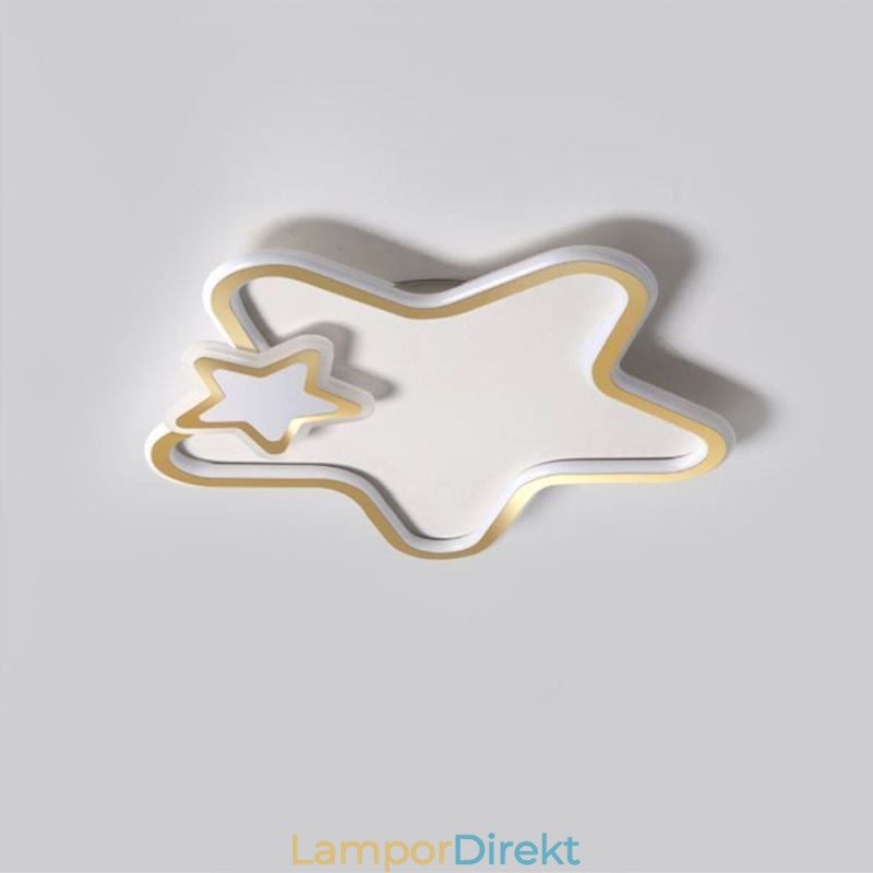 Creative Star Flush Mount Golden Star Taklampa