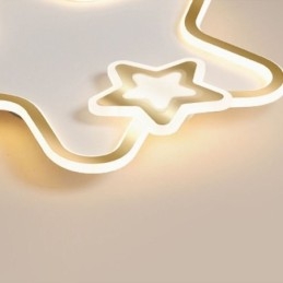 Creative Star Flush Mount Golden Star Taklampa