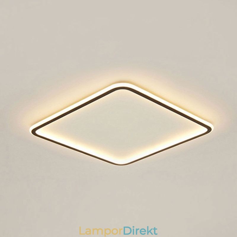 Modern Minimalistisk Infälld Taklampa. Ultratunn Infälld Taklampa