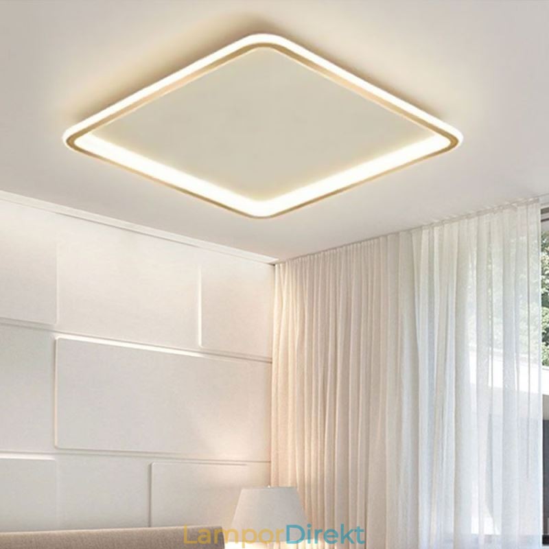Modern Minimalistisk Infälld Taklampa. Ultratunn Infälld Taklampa