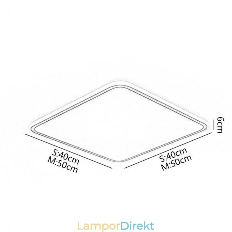 Modern Minimalistisk Infälld Taklampa. Ultratunn Infälld Taklampa