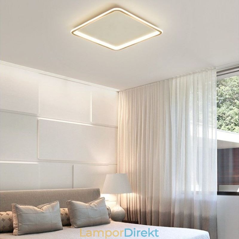 Modern Minimalistisk Infälld Taklampa. Ultratunn Infälld Taklampa
