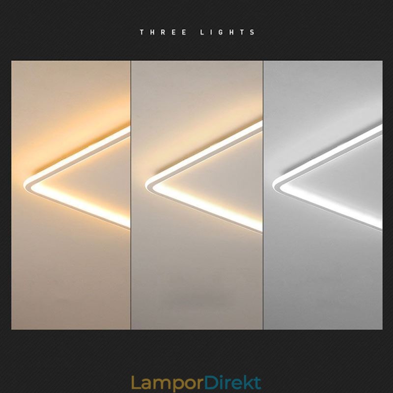 Modern Minimalistisk Infälld Taklampa. Ultratunn Infälld Taklampa