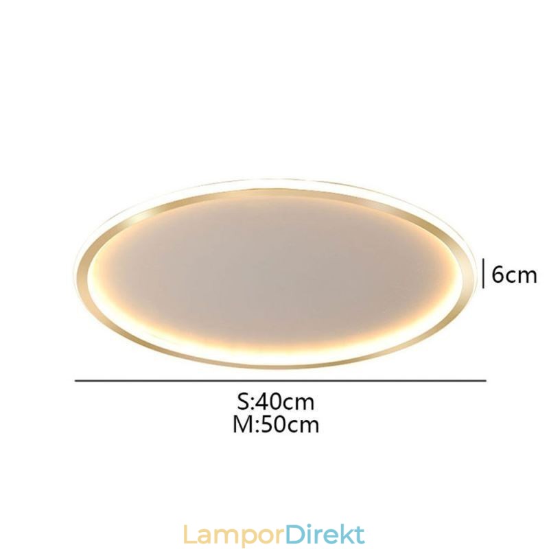 Infälld Minimalistisk Cirkulär Taklampa