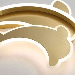 Guld Dolphin Flush Mount Taklampa
