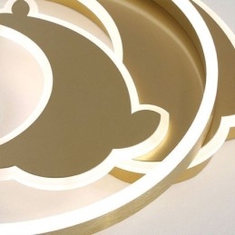 Guld Dolphin Flush Mount Taklampa