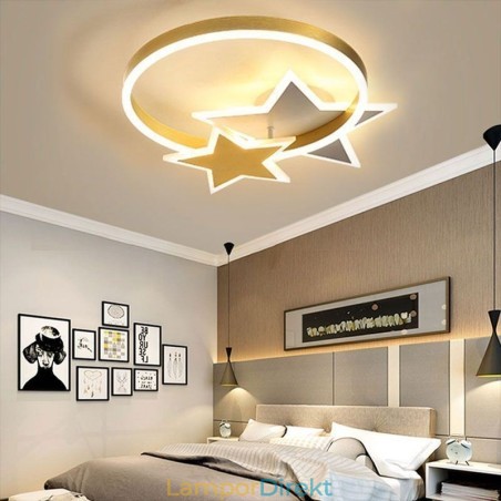 Star Flush Mount Taklampa Akryl Double Stars Ljusarmatur Star Flush Mount Taklampa Akryl Double Stars Ljusarmatur