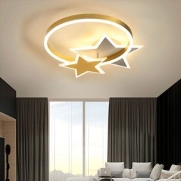 Star Flush Mount Taklampa Akryl Double Stars Ljusarmatur