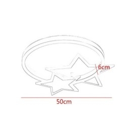 Star Flush Mount Taklampa Akryl Double Stars Ljusarmatur