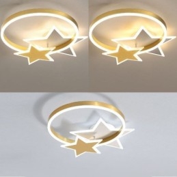 Star Flush Mount Taklampa Akryl Double Stars Ljusarmatur