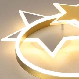 Star Flush Mount Taklampa Akryl Double Stars Ljusarmatur