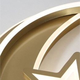Moon Star Flush Mount Taklampa Guld Akryl Armatur