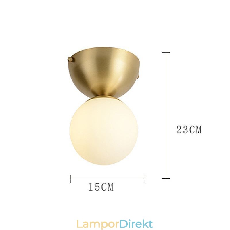Nordic Brass Mini Infälld Taklampa Foajébelysning