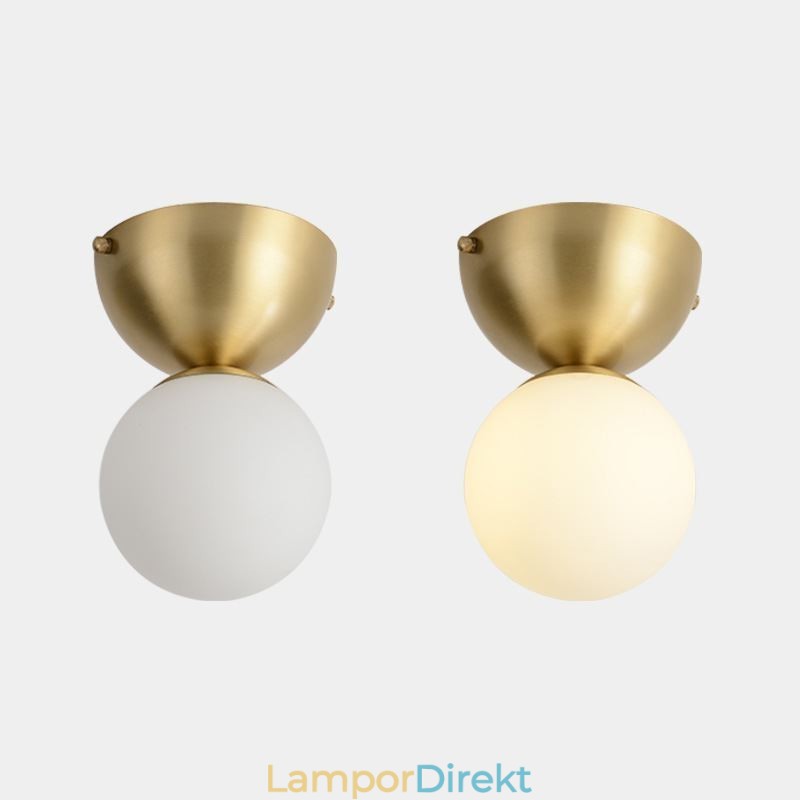 Nordic Brass Mini Infälld Taklampa Foajébelysning