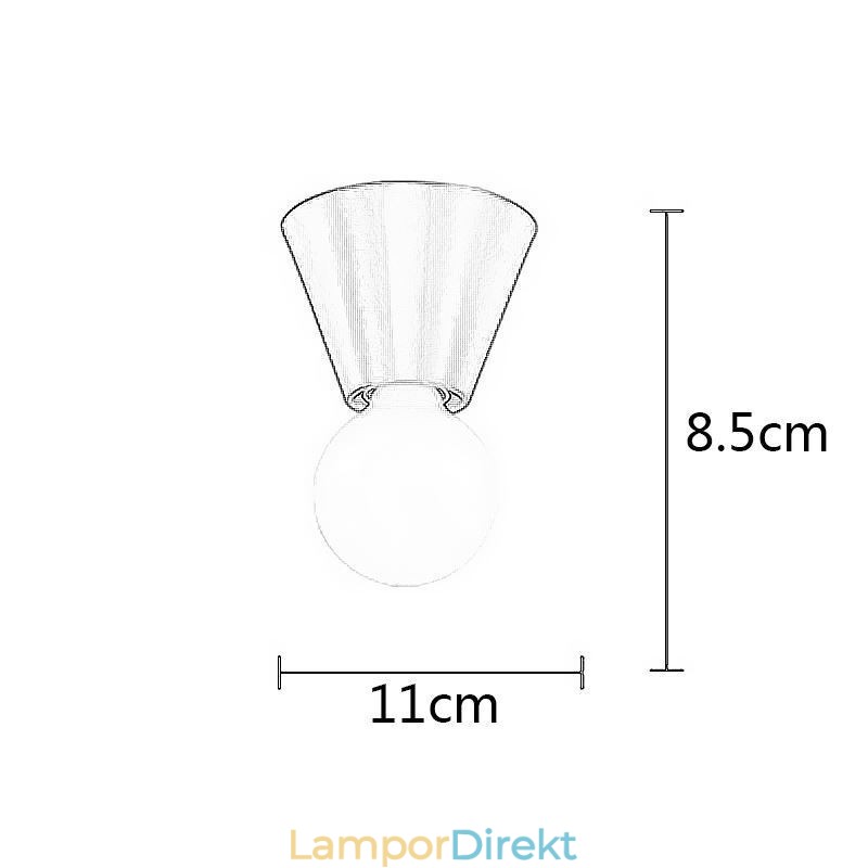 Nordic Brass Mini Infälld Taklampa