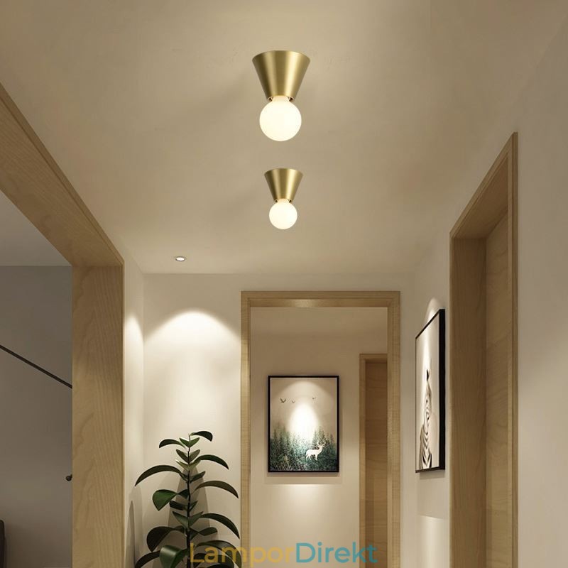 Nordic Brass Mini Infälld Taklampa