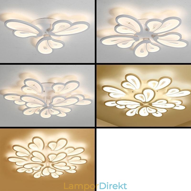 Modern Enkel Infälld Taklampa I Kronblad I Akrylform