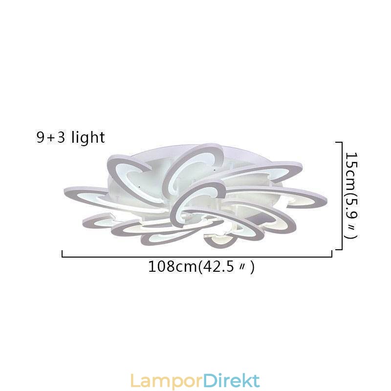 Modern Enkel Infälld Taklampa I Akryl Väderkvarn