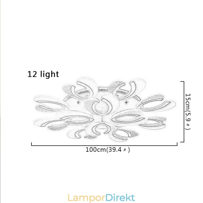 Modern Enkel Infälld Taklampa I Hjärtform I Akryl