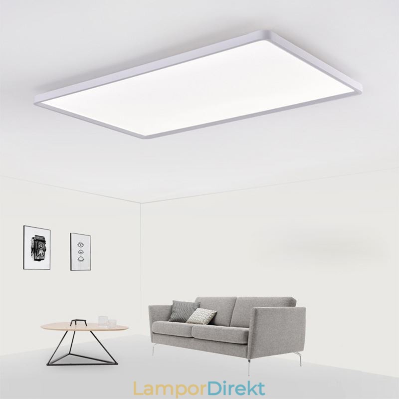 Nordic Panel Light Flush Mount Super Thin Lamp Vit Taklampa