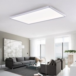 Nordic Panel Light Flush Mount Super Thin Lamp Vit Taklampa