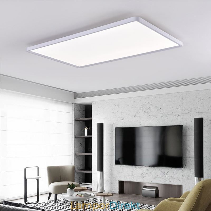 Nordic Panel Light Flush Mount Super Thin Lamp Vit Taklampa