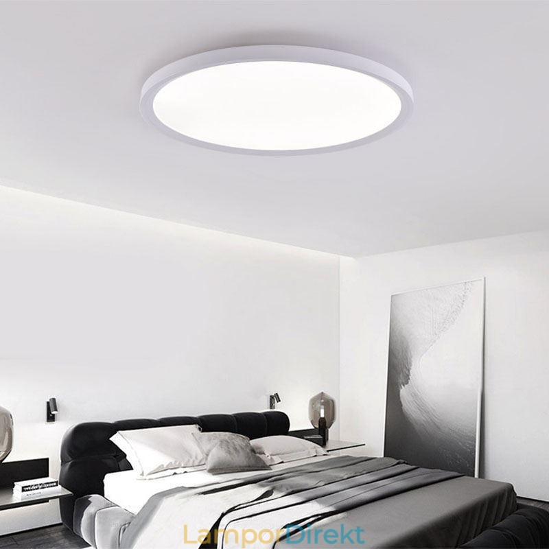 Nordic Round Flush Mount Super Thin Ceiling Light Aluminium Rung Lamp Lighting