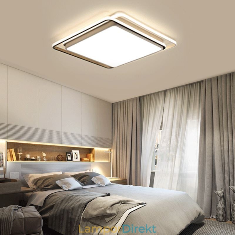 Modern Enkel Infälld Geometrisk Taklampa Fyrkantig Ramlampa